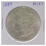 1889 Morgan dollar MS62