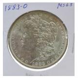 1883-O Morgan dollar MS63