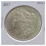 1883 Morgan dollar MS63