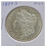 1879-S Morgan dollar MS63