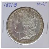 1881-S Morgan dollar MS63
