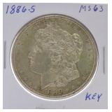 1886-S Morgan dollar MS63