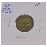 1857 Flying eagle cent VF