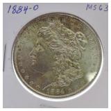 1884-O Morgan dollar MS63