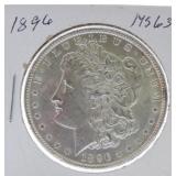 1896 Morgan dollar MS63