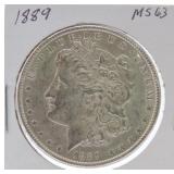 1889 Morgan dollar MS63