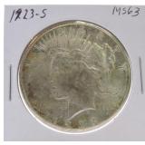 1923-S Peace dollar MS63