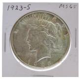 1923-S Peace dollar MS65