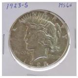 1923-S Peace dollar MS64