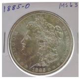1885-O Morgan dollar MS63