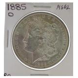 1885-O Morgan dollar MS62