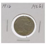 1916 Buffalo nickel MS61