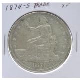 1874-S Trade dollar XF