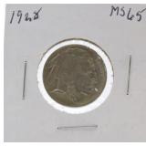 1928 Buffalo nickel MS65