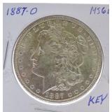1887-O Morgan dollar MS64
