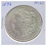 1896 Morgan dollar MS63
