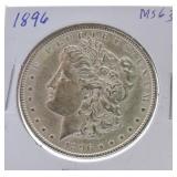 1896 Morgan dollar MS63