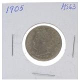 1905 Liberty nickel MS63