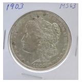 1903 Morgan dollar MS63
