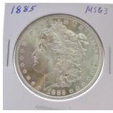 1885 Morgan dollar MS63