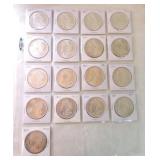 Lot of 17 - 1921 Morgans, MS60 to MS64