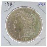 1921 Morgan dollar MS65