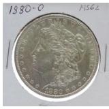 1880-O Morgan dollar MS62