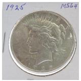 1925 Peace dollar MS64