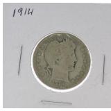 1914 Barber quarter