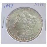 1897 Morgan dollar MS63
