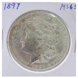 1897 Morgan dollar MS65