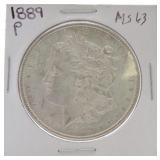 1889 Morgan dollar MS63