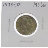 19358-D Buffalo nickel MS66