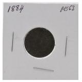1884 Indian cent MS63