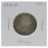 1914-D Barber quarter MS63
