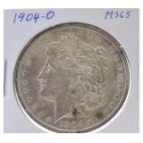 19041-D Morgan dollar MS65