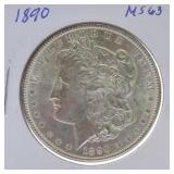 1890 Morgan dollar MS63