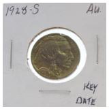 1928-S Buffalo nickel AU