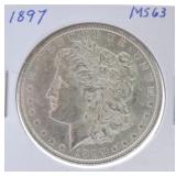 1897 Morgan dollar MS63