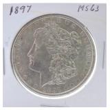1897 Morgan dollar MS63
