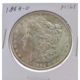 1884-O Morgan dollar MS65