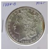 1884-O Morgan dollar MS65