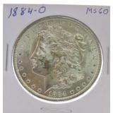 1884-O Morgan dollar MS60