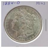 1884-O Morgan dollar MS63