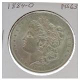 1884-O Morgan dollar MS63