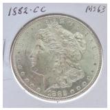 1882-CC Morgan dollar MS63