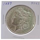 1889 Morgan dollar MS63