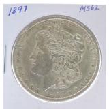 1897 Morgan dollar MS62