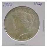 1923 Peace dollar MS64