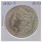 1890-S Morgan dollar MS63